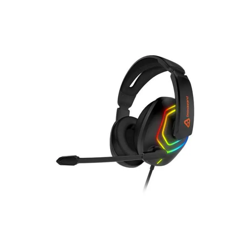 CONNECT IT BIOHAZARD herní sluchátka s mikrofonem, single Jack+USB,adaptér 2x Jack, ČERNÁ (CHP-4600-BK)