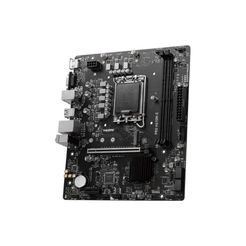 MSI MB Sc LGA1700 PRO H610M-E, Intel H610, 2xDDR5, 1xHDMI, 1xVGA, mATX (PRO H610M-E)