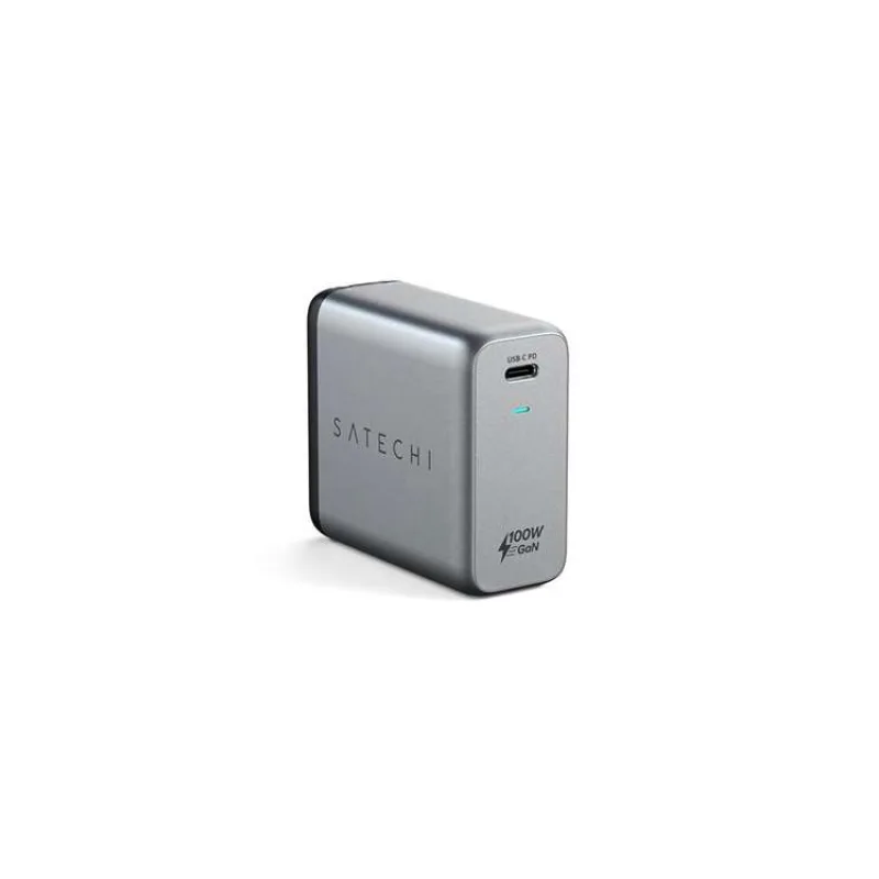 Satechi USB-C PD 100W Wall GaN Charger - Space Gray (ST-UC100WSM-EU)