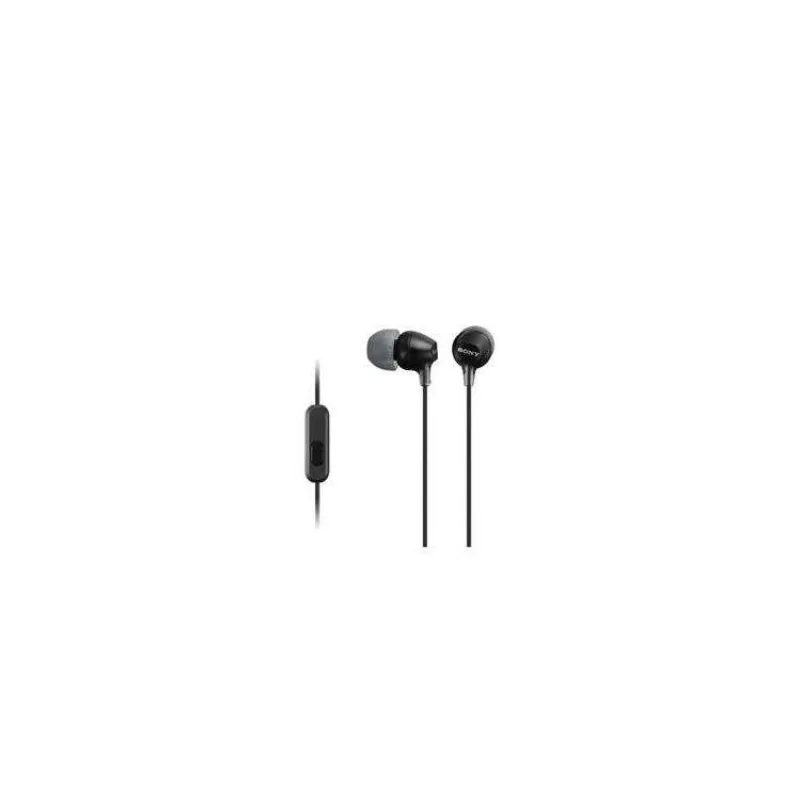 SONY MDR-EX15AP - Sluchátka do uší s mikrofonem - Black (MDREX15APB.CE7)