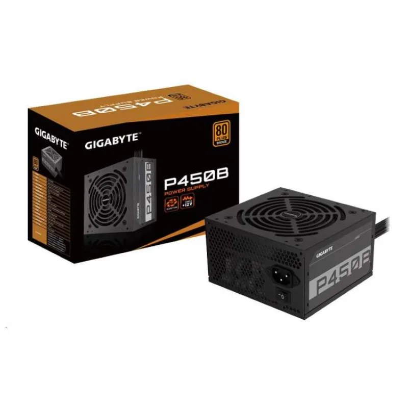Napájací zdroj GIGABYTE P450B, 450W, 80plus bronze, 12 cm ventilátor (GP-P450B)
