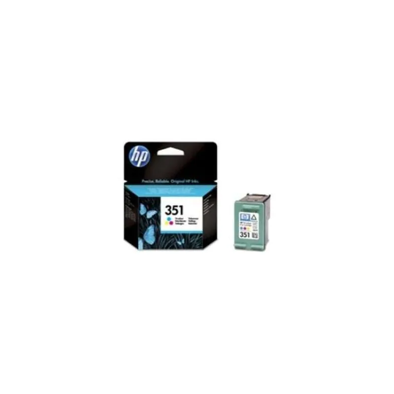 HP 351 Tri-colour Inkjet Print Cartridge with Vivera Inks (CB337EE#BA3)