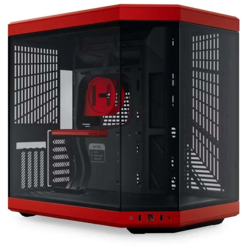 HYTE skříň Y70 Black Cherry / levé a přední sklo / Riser PCIe 4.0 / bez zdroje / 1x USB-C / 2x USB-A (CS-HYTE-Y70-BR)