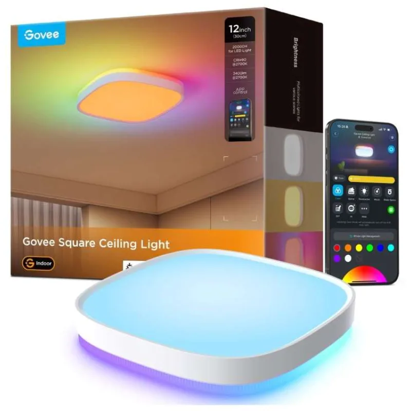 Govee RGBICWW Smart duální stropní světlo 2400lm 30cm Matter (H80A4C01)