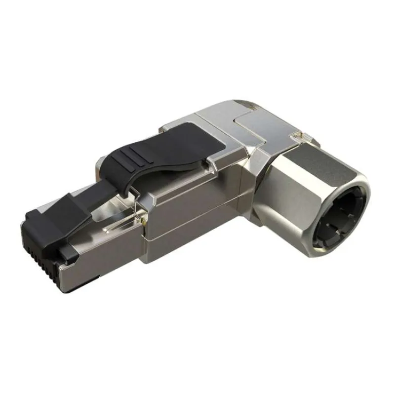 Konektor MPTL 90° RJ45 CAT5E STP samorezný SXRJ45-5E-STP-BK-SA-U (11910010)