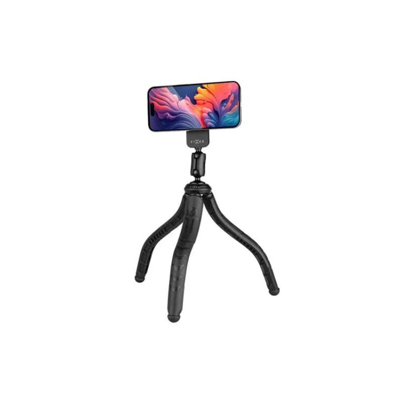 FIXED Creator Flexibilný statív s magnetickým držiakom na telefón, s podporou MagSafe, čierny (FIXCRT-MF-BK)