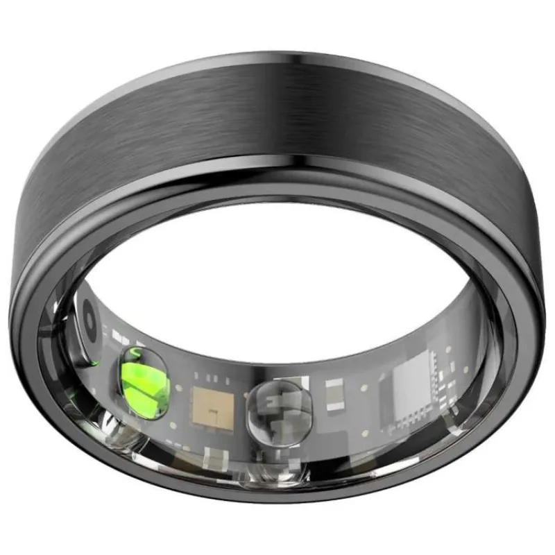 iGET Chytrý prsten velikosti 10, černá barva (R1 Black 10)