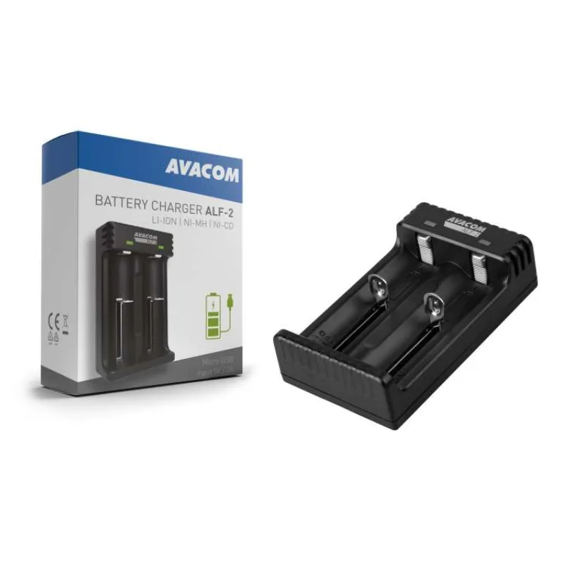 AVACOM ALF-2 - USB nabíjačka batérií Li-Ion 18650, Ni-MH AA, AAA (NASP-ALF2-LED)
