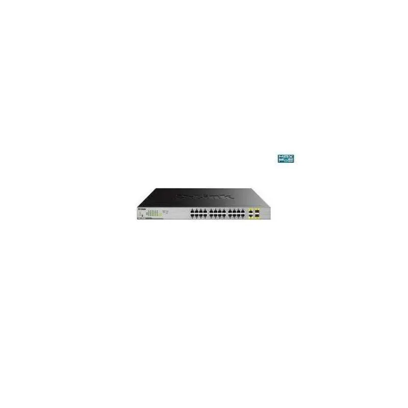 D-Link DGS-1026MP 26-portový gigabitový PoE switch, 24x gigabitový RJ45 PoE, 2x gigabitový RJ45/SFP, rozpočet PoE 370W (DGS-1026MP)