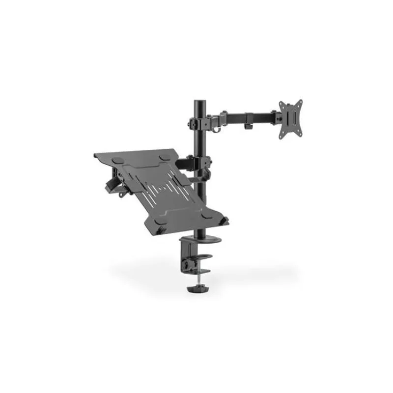 Digitus Rameno Montioru s přihrádkou na notebook 17-32", 9 kg. Max., uchycení na svorku nebo průchodku VESA 75x100 (DA-90436)