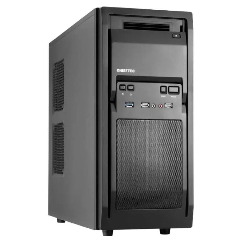 Skriňa CHIEFTEC Libra Series/Miditower, LF-02B-OP, čierna, USB 3.0, žiadny zdroj (LF-02B-OP)