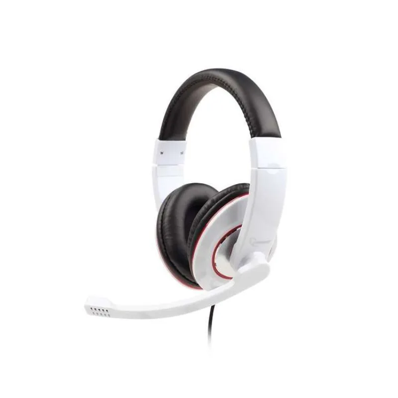Gembird Stereo headset s mikrofónom, 2 x 3.5 mm miniJack, biely (MHS-001-GW)