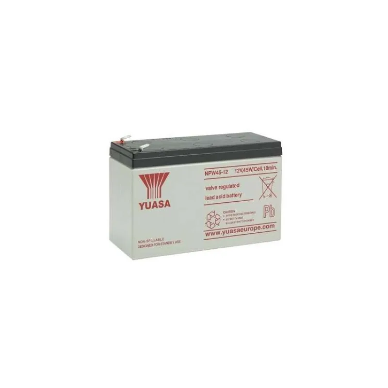 Fukawa YUASA NPW45-12 (12V 45W/čl (7,5Ah) faston F2-6,3mm životnost 5let) (13620)