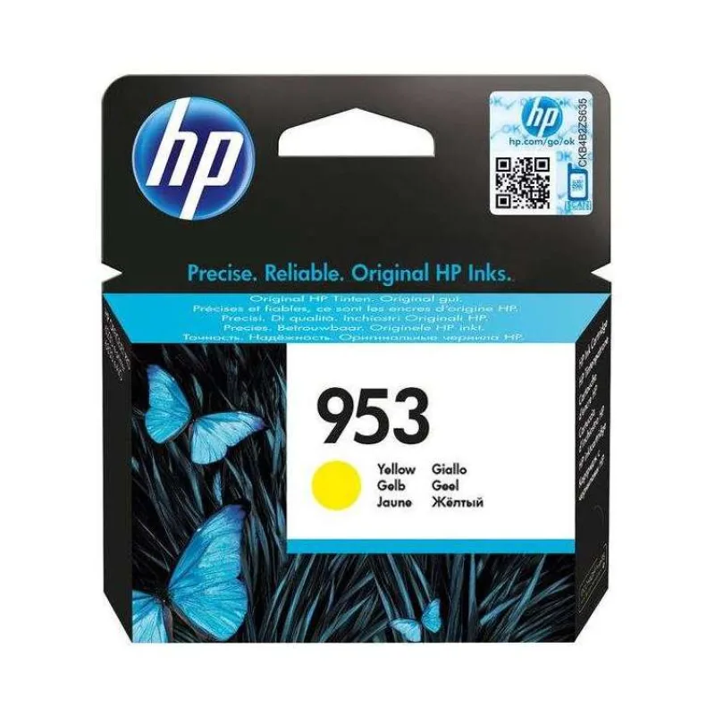 HP inkoustová kazeta 953 žlutá F6U14AE originál (F6U14AE)