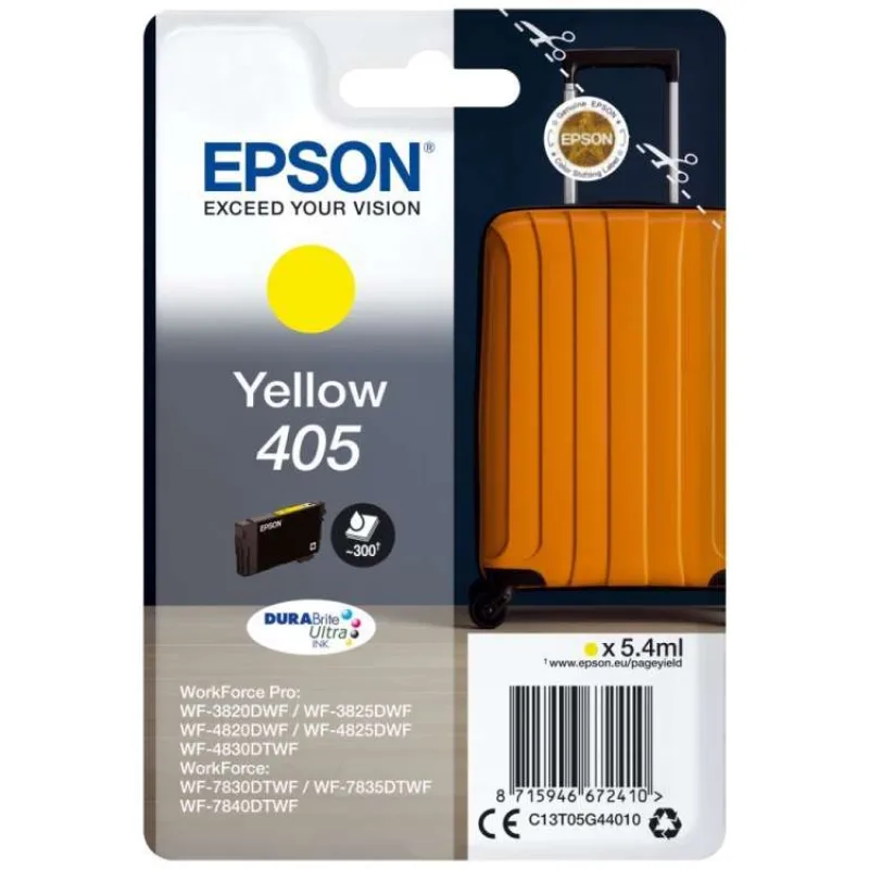 Epson Singlepack Yellow 405 DURABrite Ultra Ink (C13T05G44010)