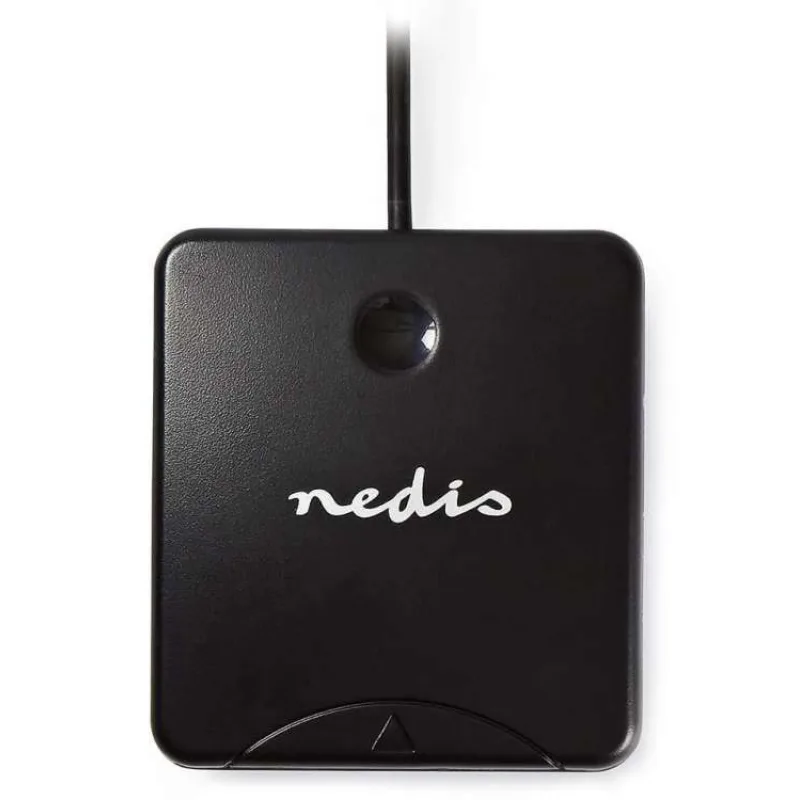 NEDIS čtečka čipových karet CRDRU2SM1BK/ Smart Card ID-1/ eObčanka/ standartní biometrické čipy/ USB 2.0/ černá (CRDRU2SM1BK)
