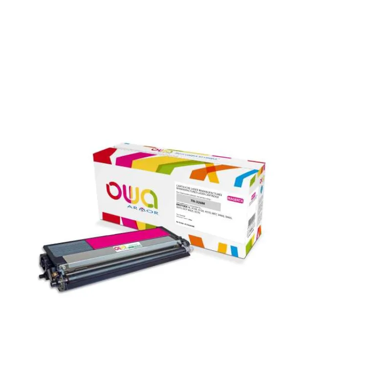 OWA Armor toner pre BROTHER HL 4140, 4150, 4570, MFC 9460 DCP 9055, 9270, 1500 strán, TN320M, červená/purpurová (TN-320 (K15456OW)