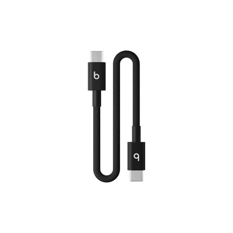 Apple Beats USB-C to USB-C Woven Short Cable (20 cm) - Bolt Black (MEQ94EE/A)