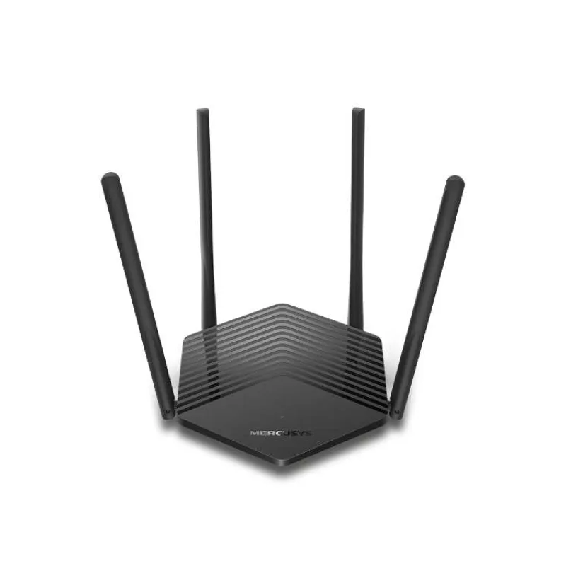AX1500 Dual-Band Wi-Fi 6 Router SPEED: 300 Mbps at 2.4 GHz + 1201 Mbps at 5 GHz SPEC: 4× Fixed External Antennas, 2× Gig (MR60X)