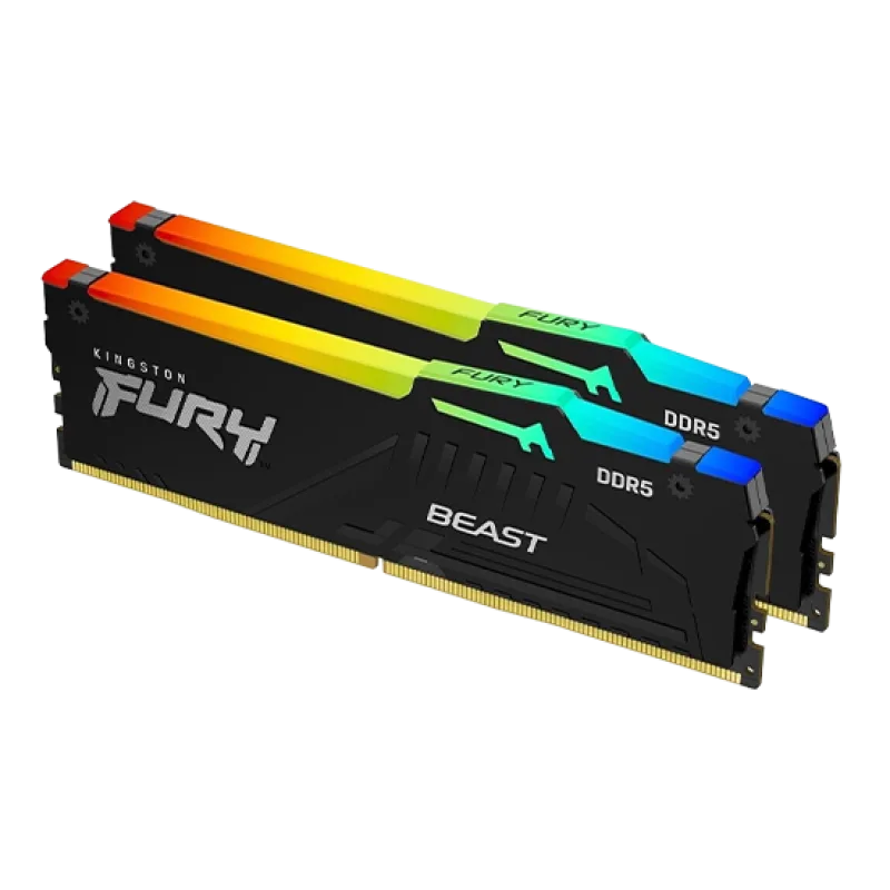 RAM Kingston Fury Beast DIMM 32GB Dual-Kit DDR5-5600 CL36 - RGB Black
