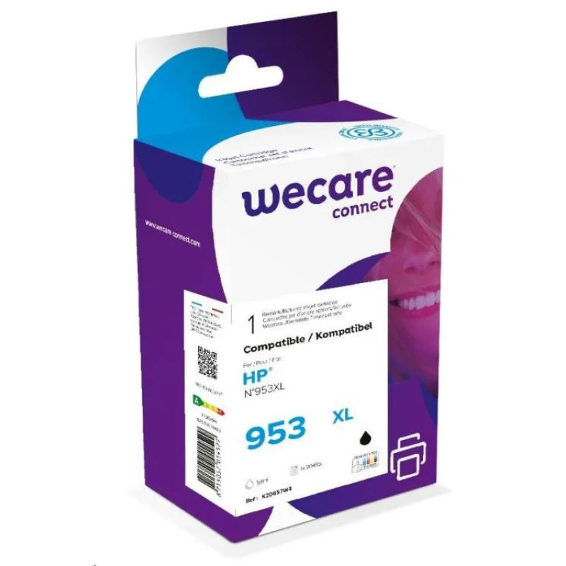 WECARE ARMOR ink kompatibilný s HP L0S70AE, 953XL, čierna/black (K20657W4)