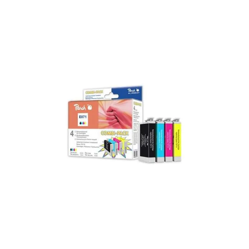 PEACH kompatibilní cartridge Epson T0715 CombiPack Plus (314992)