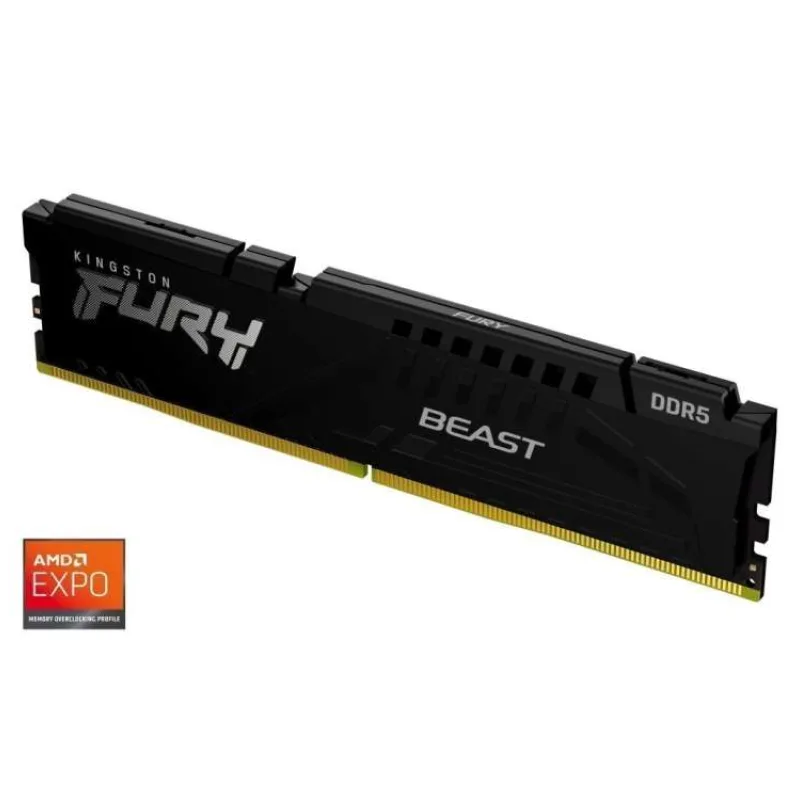 KINGSTON DIMM DDR5 16GB 6000MT/s CL36 FURY Beast Černá EXPO (KF560C36BBE2-16)
