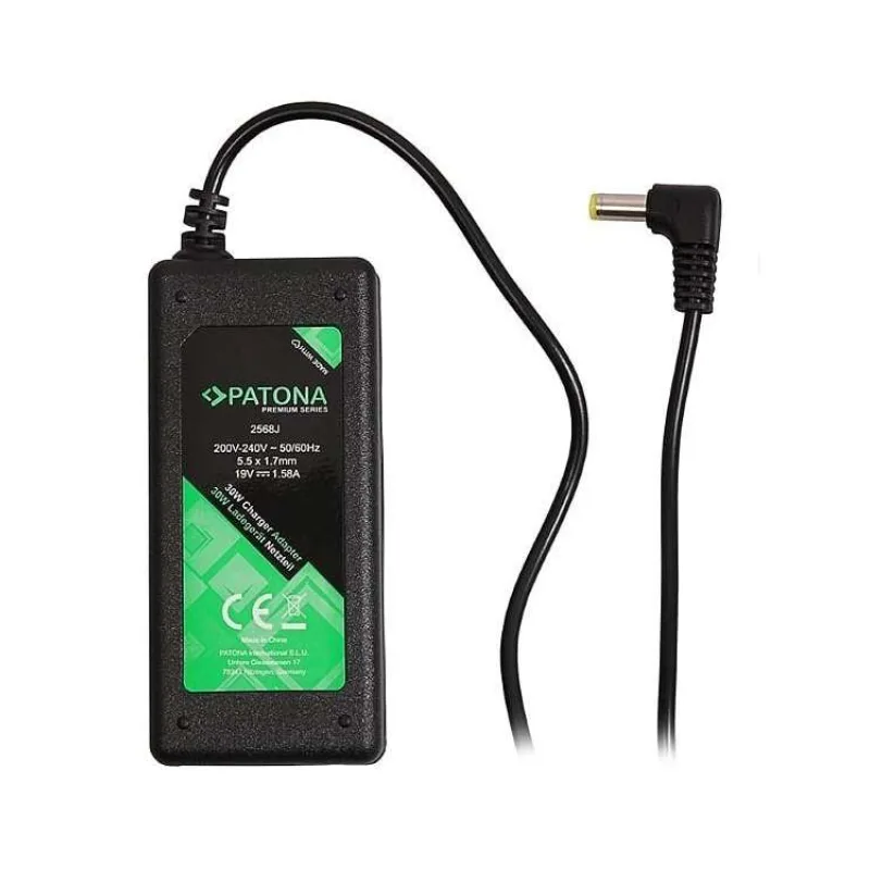 PATONA napájecí adaptér k ntb/ 19V/1,58A 30W/ konektor 5,5x1,7mm/ ACER ASPIRE ONE PREMIUM/ délka kabelu 2,5 m (PT2568)