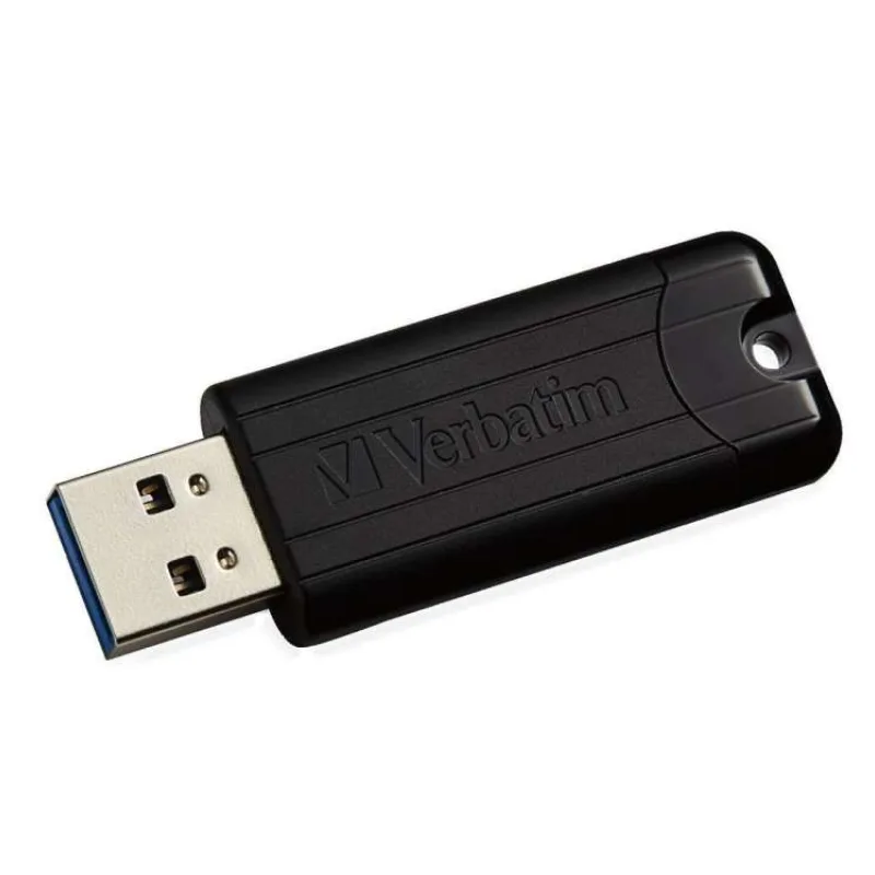 VERBATIM Flash Disk PinStripe USB 3.0, 32 GB - čierna (49317)