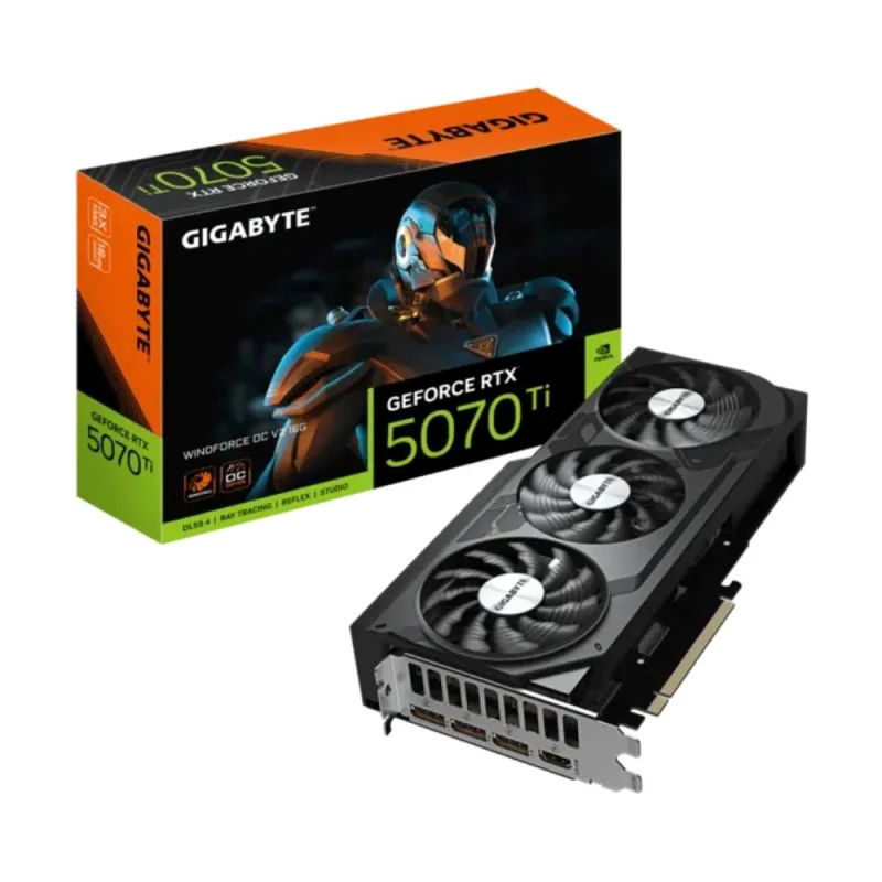 GIGABYTE VGA NVIDIA GeForce RTX 5070 Ti WINDFORCE OC V2 16G, 16G GDDR7,…