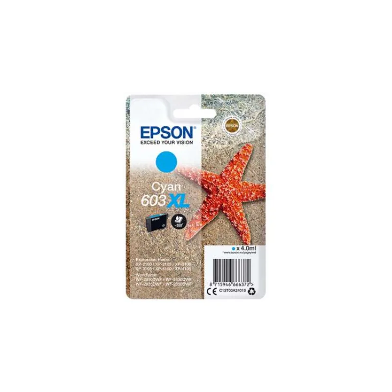 EPSON siglepack, Cyan 603XL (C13T03A24010)