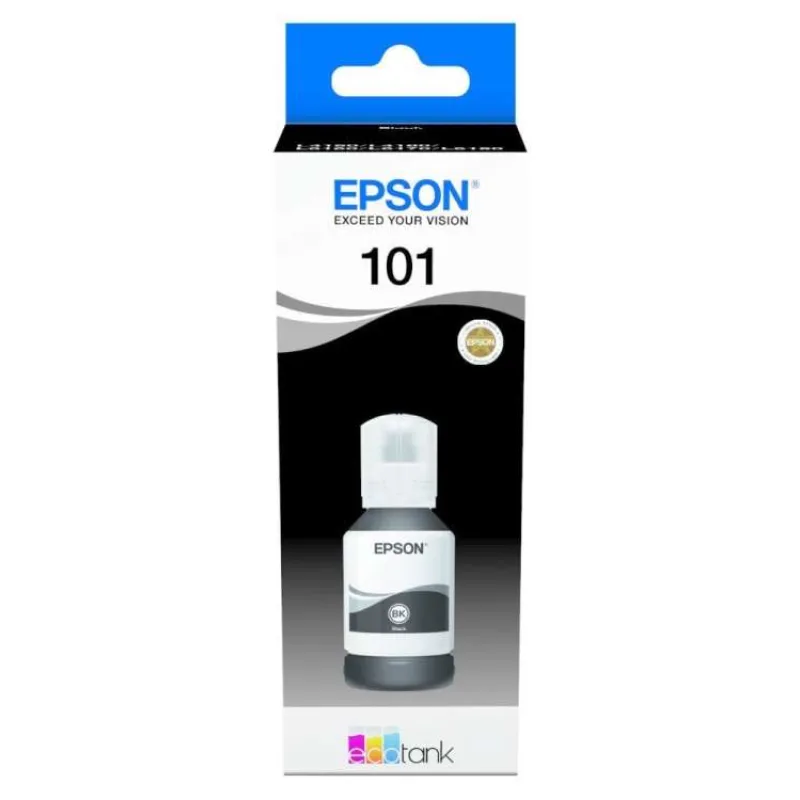 Epson inkoustová náplň/ T03V14A/ 101 EcoTank/ L6160/ L6170/ L6190/ L4150/ L4160/ Černá (C13T03V14A)