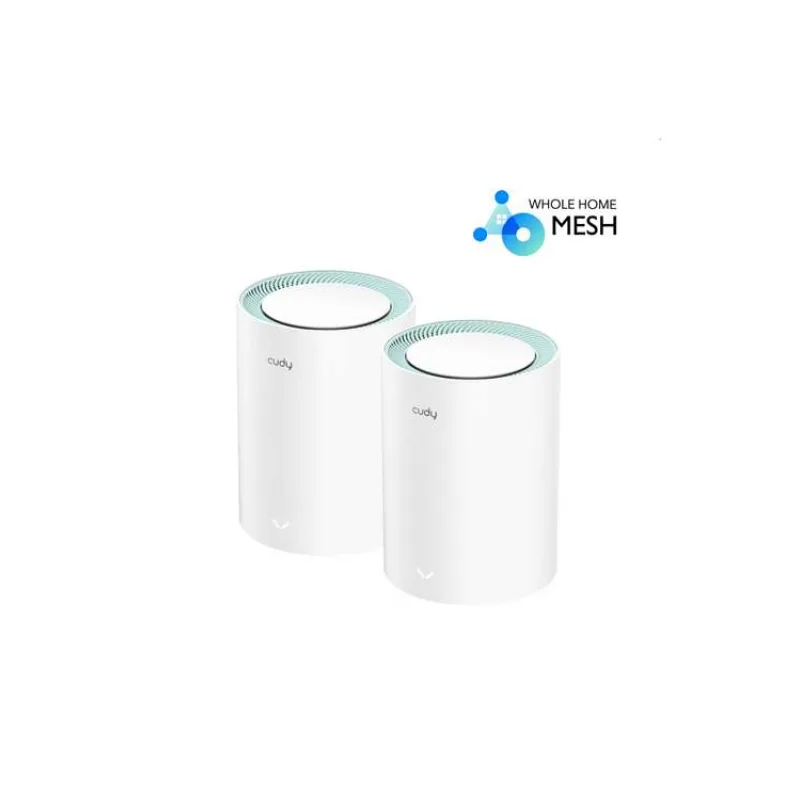 Cudy M1300 - AC1200 Wi-Fi Mesh Solution 2-Pack, Dual-Band, 867+300Mbps, 802.11ac/a/b/g/n, 2x GigEth, 2x int.antenna, MU-MIMO (M1300(2-Pack))