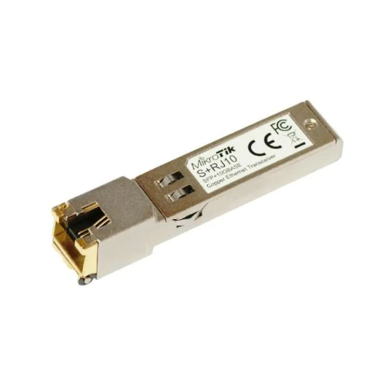 MikroTik SFP+ na metalický konvertor 10M/100M/1G/2.5G/5G/10G, RJ-45, do 200 m (S+RJ10)