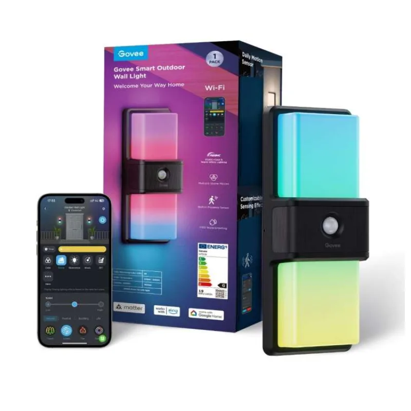 Govee RGBICWW Smart venkovní nástěnné světlo 1500lm Matter (H7078CD1)