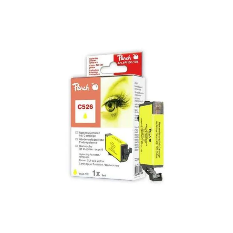 PEACH kompatibilní cartridge Canon CLI-526Y, Yellow, 9 ml (314461)