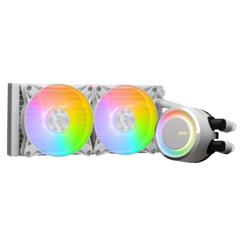 MSI vodní chladič CPU MAG CORELIQUID E240 WHITE/ 2x 120mm ARGB fan/ podpora LGA1700/ bílý (306-7ZW5E21-C24)