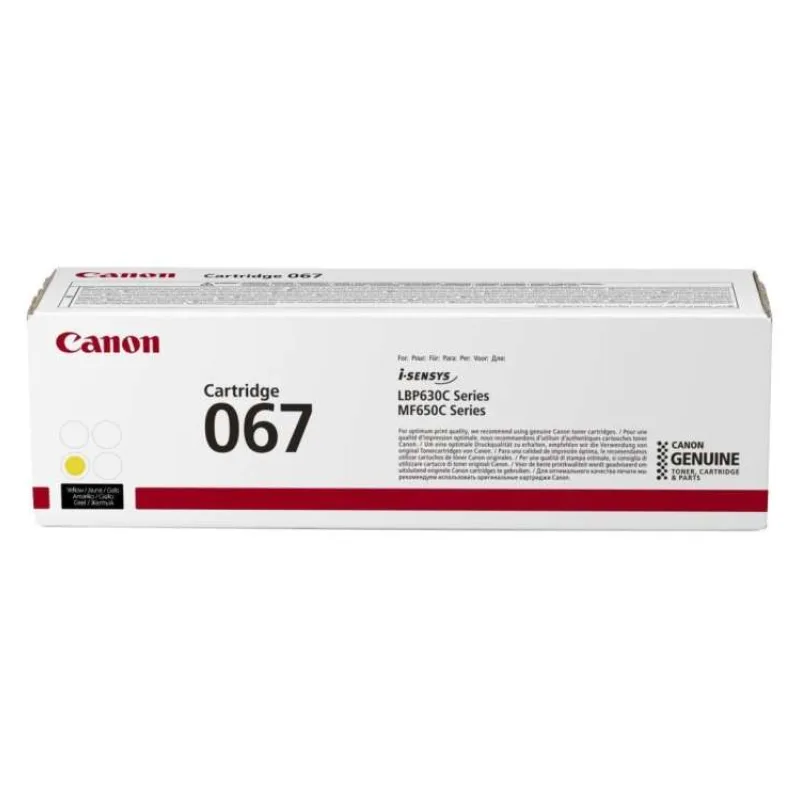 Canon originální toner 067 žlutá pro i-SENSYS MF657Cdw (1250 str.) (5099C002)