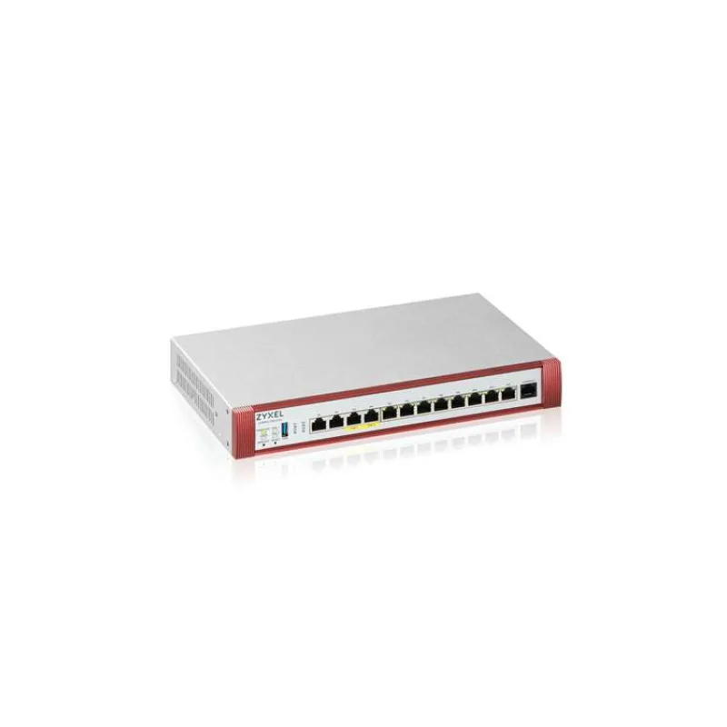 Zyxel USG FLEX 500H Series, 2*2.5G, 2*2.5G (PoE+) & 8 Gigabit user-definable ports, 1*USB with 1 YR Gold Security Pack (USGFLEX500H-EU0102F)