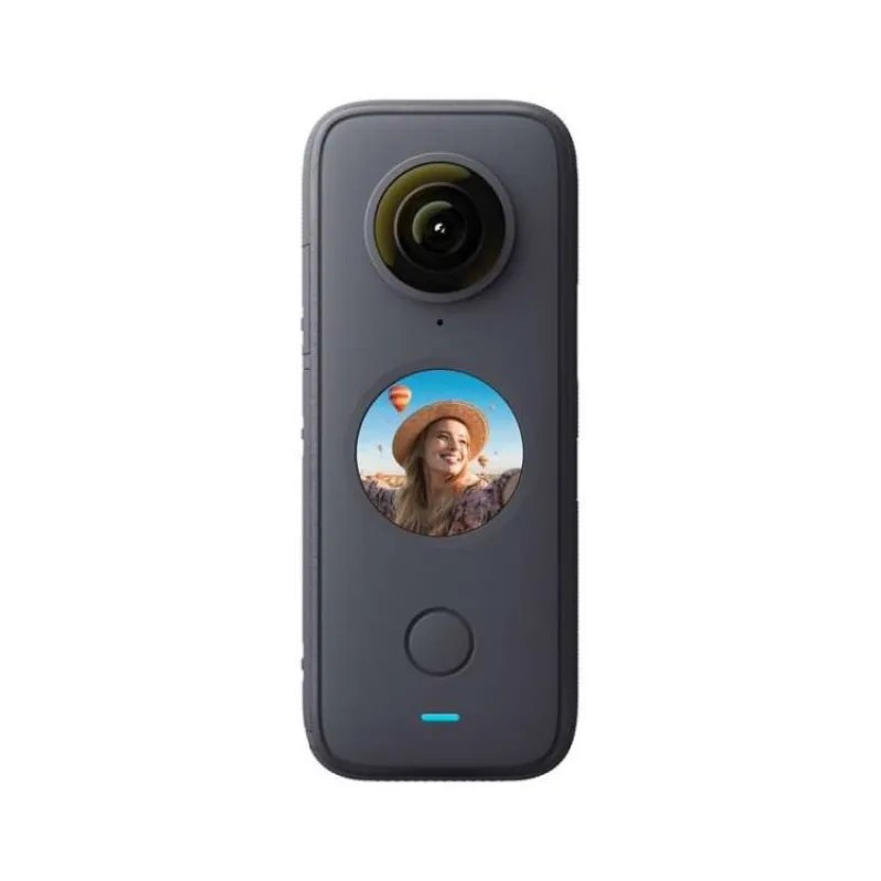Insta360 ONE X2 akční outdoorová kamera, vodotěsná, dvojice 360° objektivů, 30 fps, ovládání hlasem (INST700)