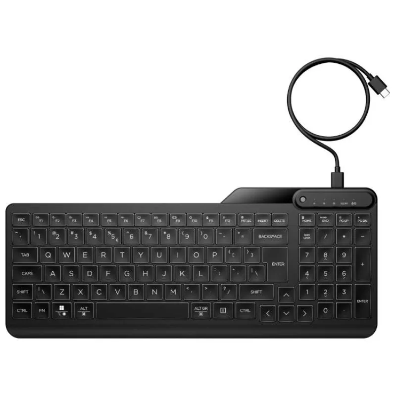 HP 405 Backlit Wired Keyboard (7N7C1AA#BCM)