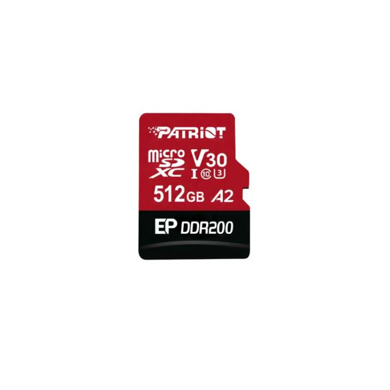 Patriot EP DDR200 + čítačka/Micro SDXC/512GB/UHS-I U3 / Class 10 (PEF512GEP33MCX)