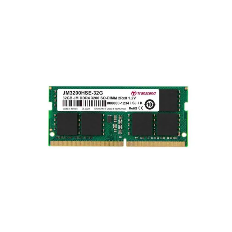 SODIMM DDR4 32GB 3200MHz TRANSCEND 2Rx8 2Gx8 CL22 1.2V (JM3200HSE-32G)