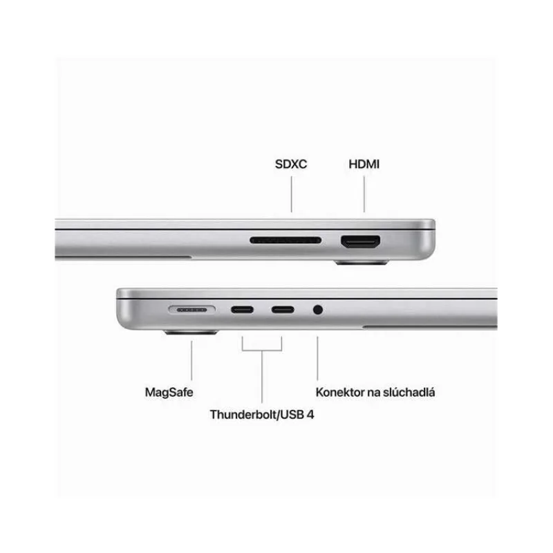 MacBook Pro 16" Apple M4 Max 16C CPU 40C GPU 48GB 1TB Strieborný SK (MX2W3SL/A)