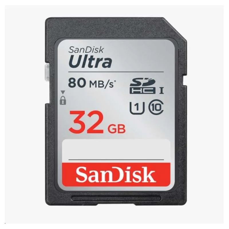 Karta SanDisk SDHC Ultra 32 GB (100 MB/s Class 10 UHS-I) (SDSDUNR-032G-GN3IN)