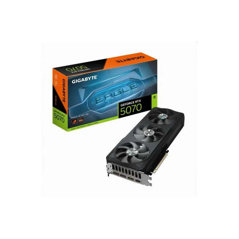 GIGABYTE VGA NVIDIA GeForce RTX 5070 EAGLE OC 12G, 12G GDDR7, 3xDP, 1xHDMI (GV-N5070EAGLE OC-12GD)