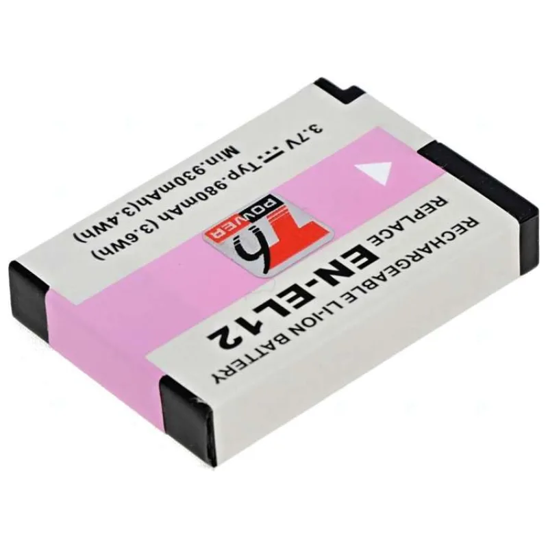 Batéria T6 Power Nikon EN-EL12, 1050mAh, 3,8Wh, čierna (DCNI0012)