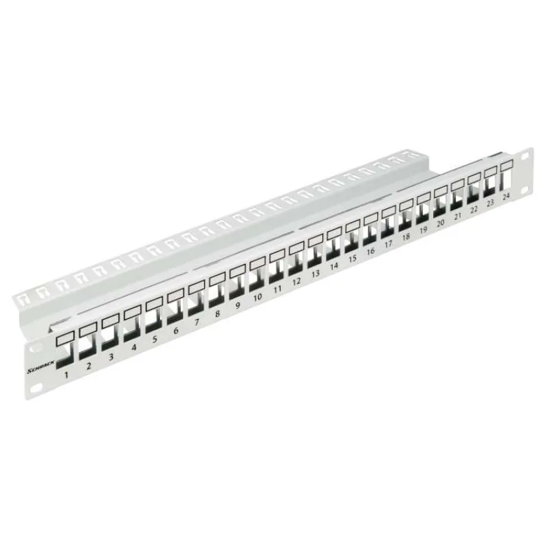 19" patchpanel pro 24 modulu SFA/SFB, neosazený, 1U,RAL 7035 (HSER0240GP)