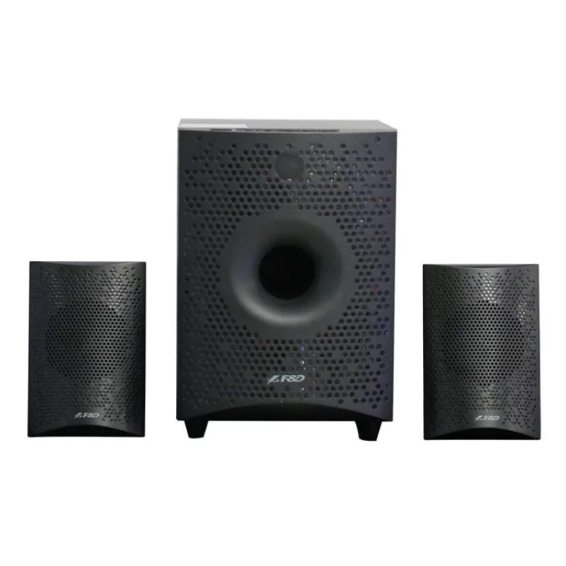 FENDA F&D repro F210X/ 2.1/ 15W/ černé/ BT4.0/ FM rádio/ USB přehrávání/ dálkové ovládání (F210X)