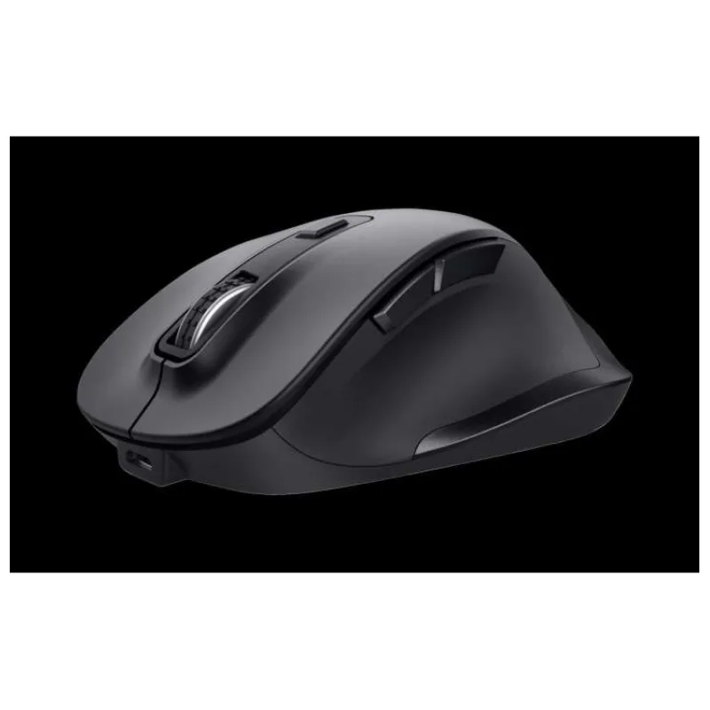 TRUST Fyda/Ergonomická/Optická/Pre pravákov/2 400 DPI/Bezdrôtová USB/Čierna (24727)